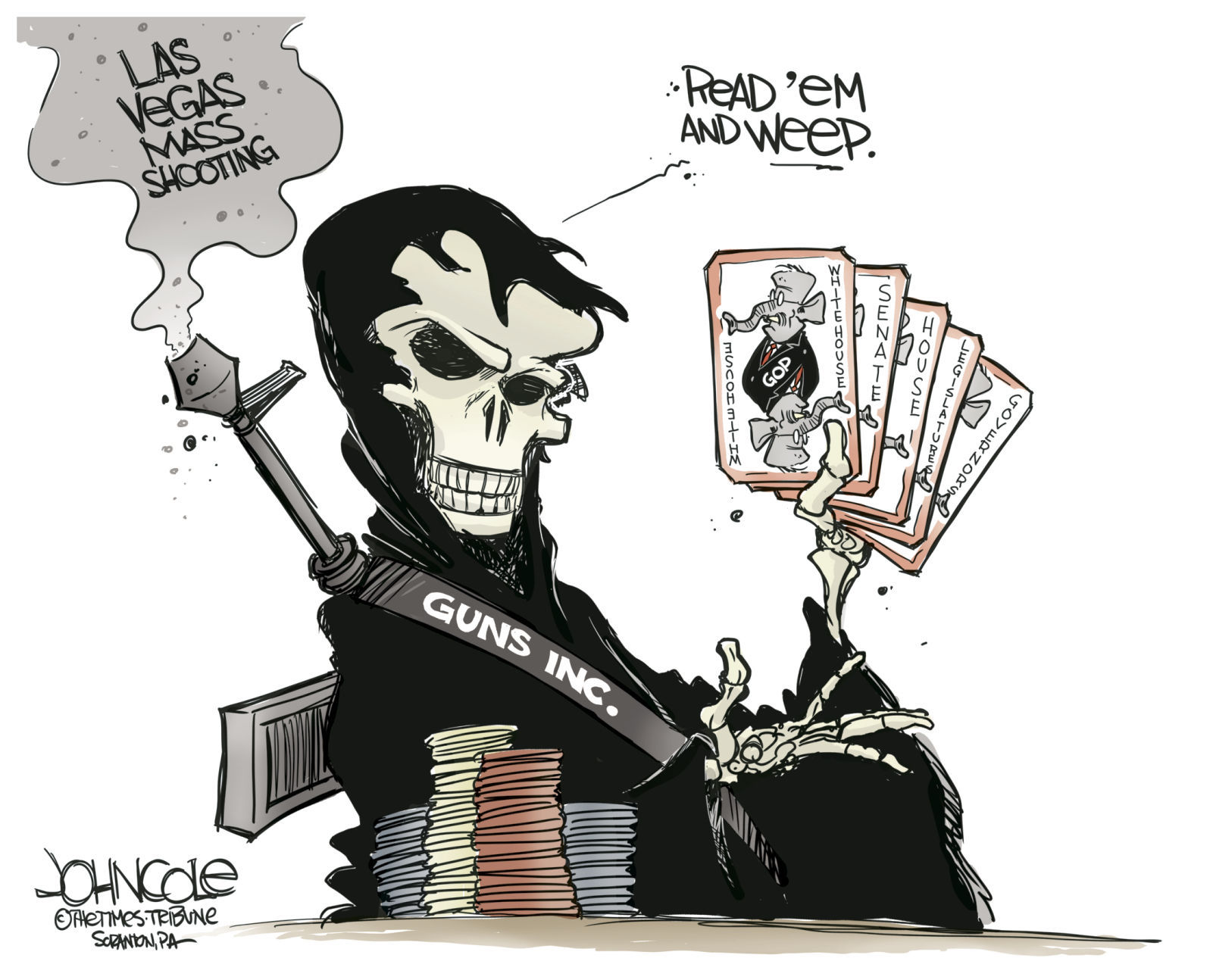 Las Vegas winning hand by John Cole, The Scranton Times-Tribune